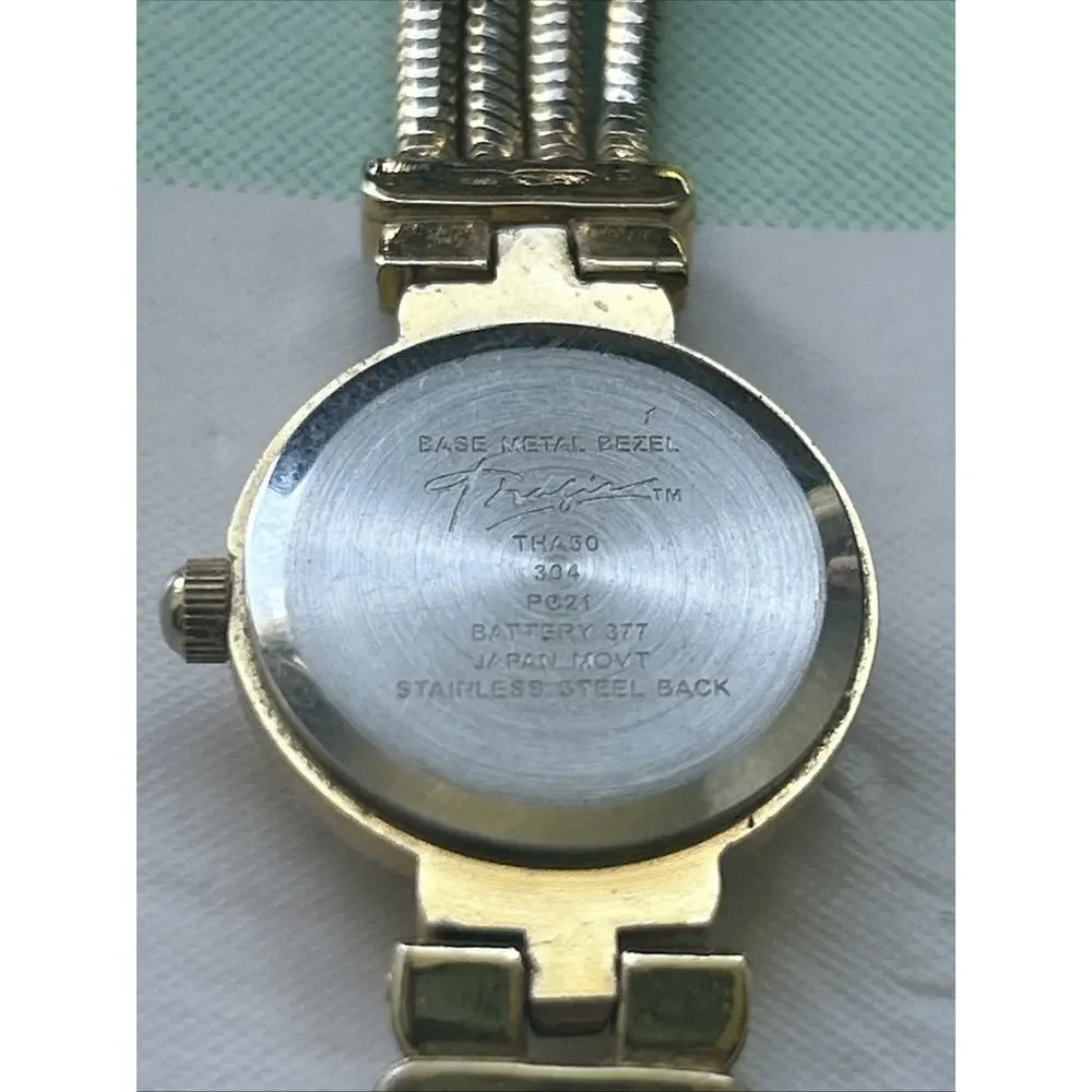 Women’s Gold Tone Multichain Band Quartz Watch